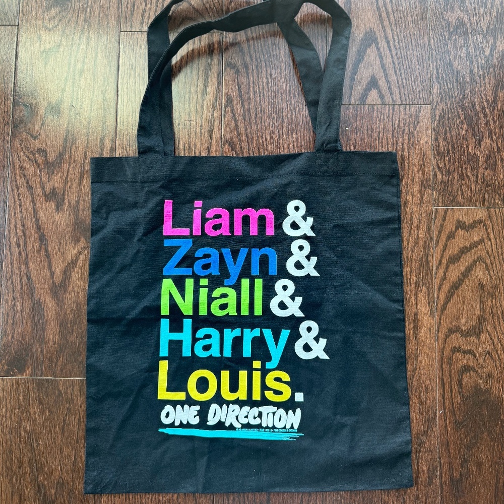 One Direction Tote Bag Tour Merch
